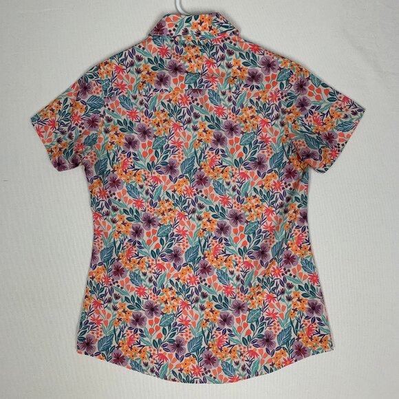 RSVLTS Women's Garden Party Button-up Shirt Flowers Floral Rare Kunuflex Small - Picture 2 of 8